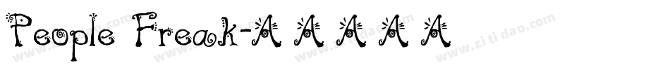 People Freak字体转换
